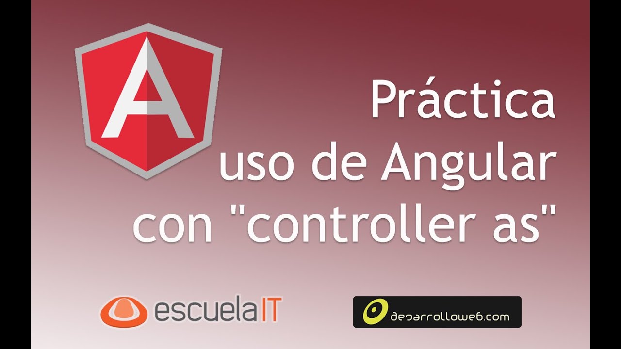 Práctica uso de Angular con "controller as" - YouTube