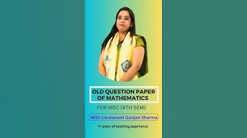 Old Question Paper of Integral Equations for M.Sc 4th Sem #mathematics