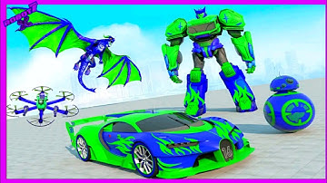 Flying Dragon Robot Game: Robot Transforming Games Android gameplay #2