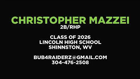 Christopher Mazzei 2026 (6-7-22 showcase)