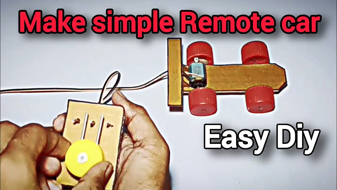 Making remote control car from DC motor at home