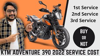 2022 KTM Adventure 390 Service cost |  Maintenance Cost | Service Schedule | Free Service