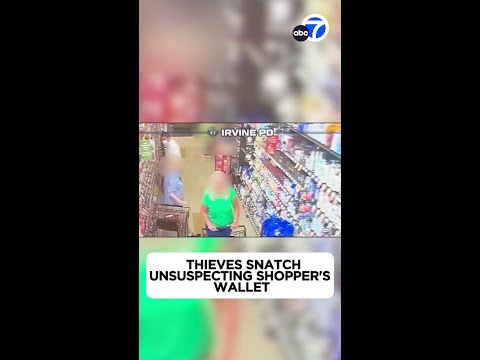 Thieves snatch unsuspecting shopper's wallet at Irvine Ralphs store