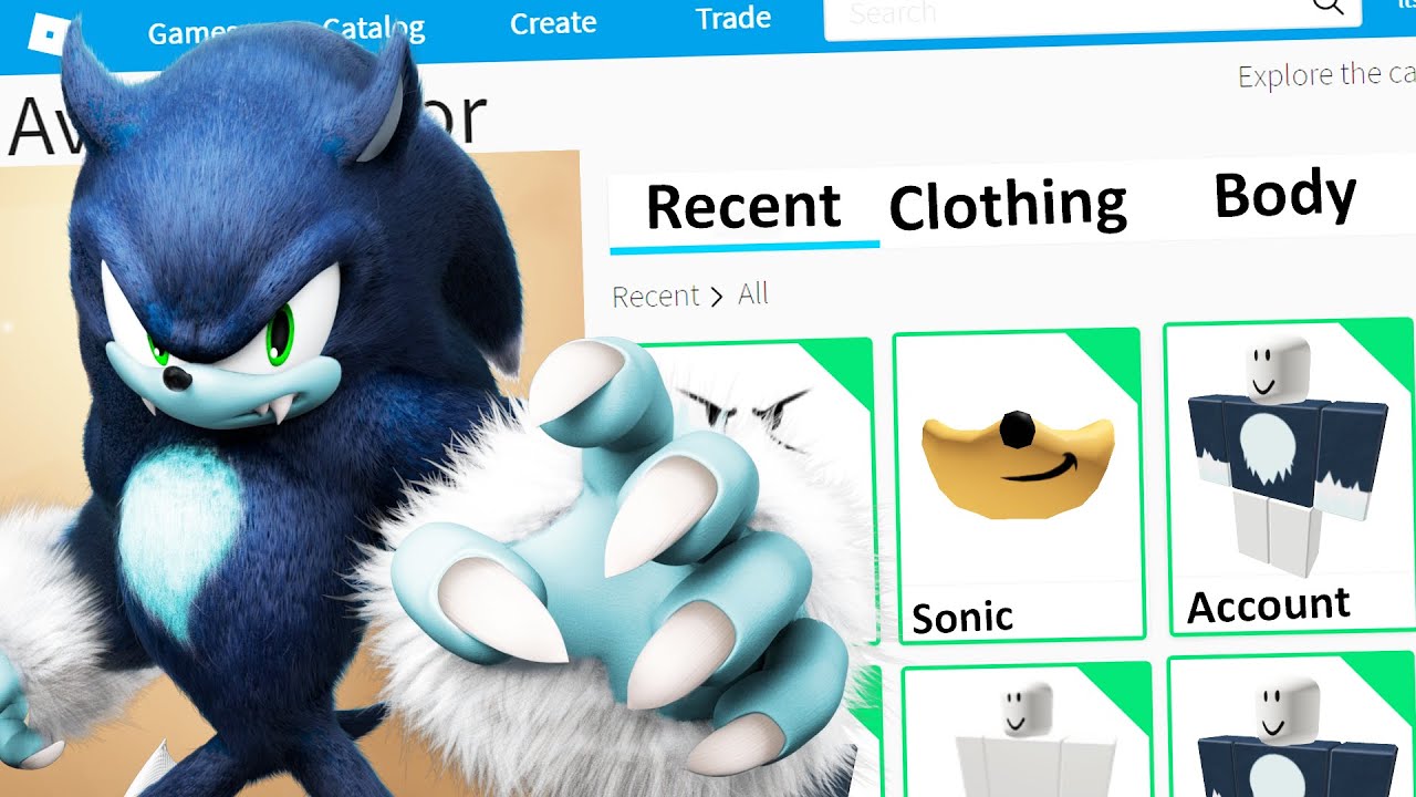 MAKING WEREHOG SONIC a ROBLOX ACCOUNT