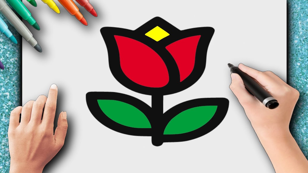 Como Desenhar Flores em 10 MINUTOS! (4 passos FÁCEIS)