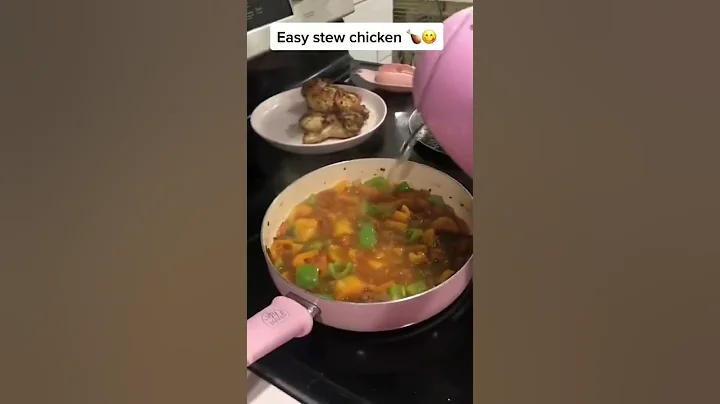 Easy stew chicken  #shorts #jamaicancooking #stewc...