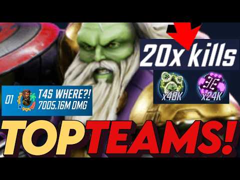ETERNALS ARE INSANE - 7B DMG! BEST NEW TEAMS FOR 20+ KILLS! MARVEL Strike Force