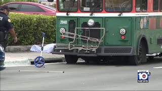 Miami trolley driver runs over rider, killing him