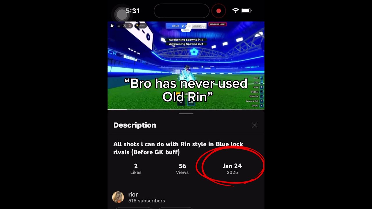  Bro Has Never Used Old Rin Bluelockrivals Bluelock Roblox Gaming Fyp Original Foryou