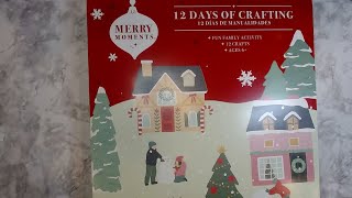 Unboxing the Aldi Ornament Craft Advent Calendar! 12 Days of Surprises