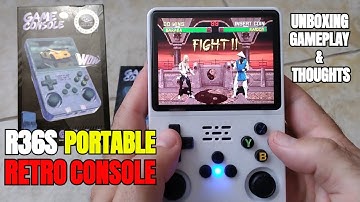 R36S Retro Game Console Unboxing + Gameplay!🔥🕹️