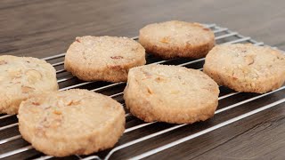 材料4つでザクザク食感のナッツ好きには堪らないクッキーの作り方 バレンタインデー Good texture nut cookies