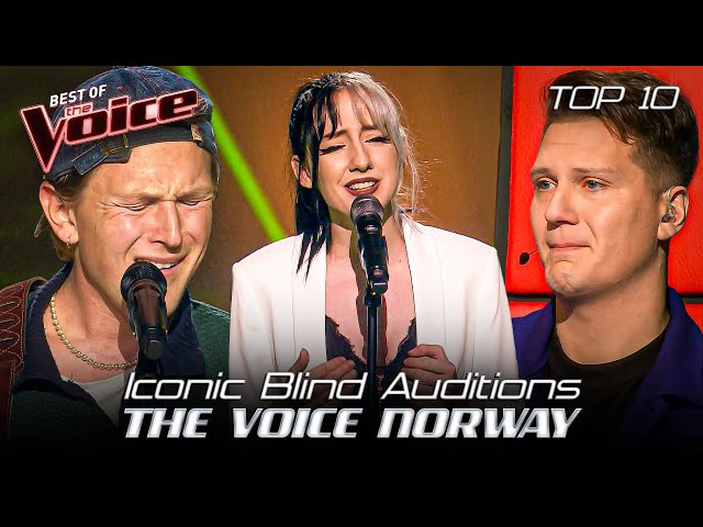 Most ICONIC Blind Auditions of The Voice Norway EVER 🤩 | Top 10 class=
