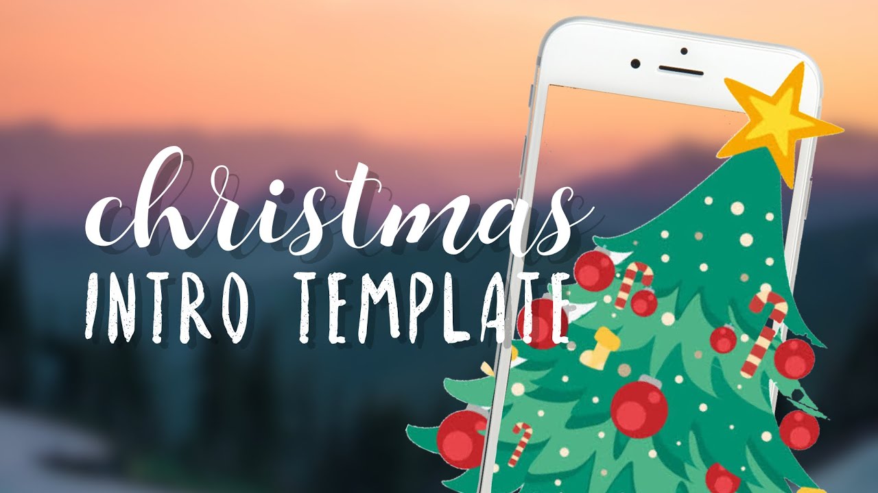 Christmas intro template (NO TEXT) #2 @ Vlogmas  || iRockey