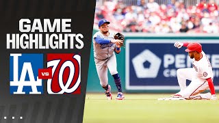 Dodgers vs. Nationals Game Highlights (4\/25\/24) | MLB Highlights