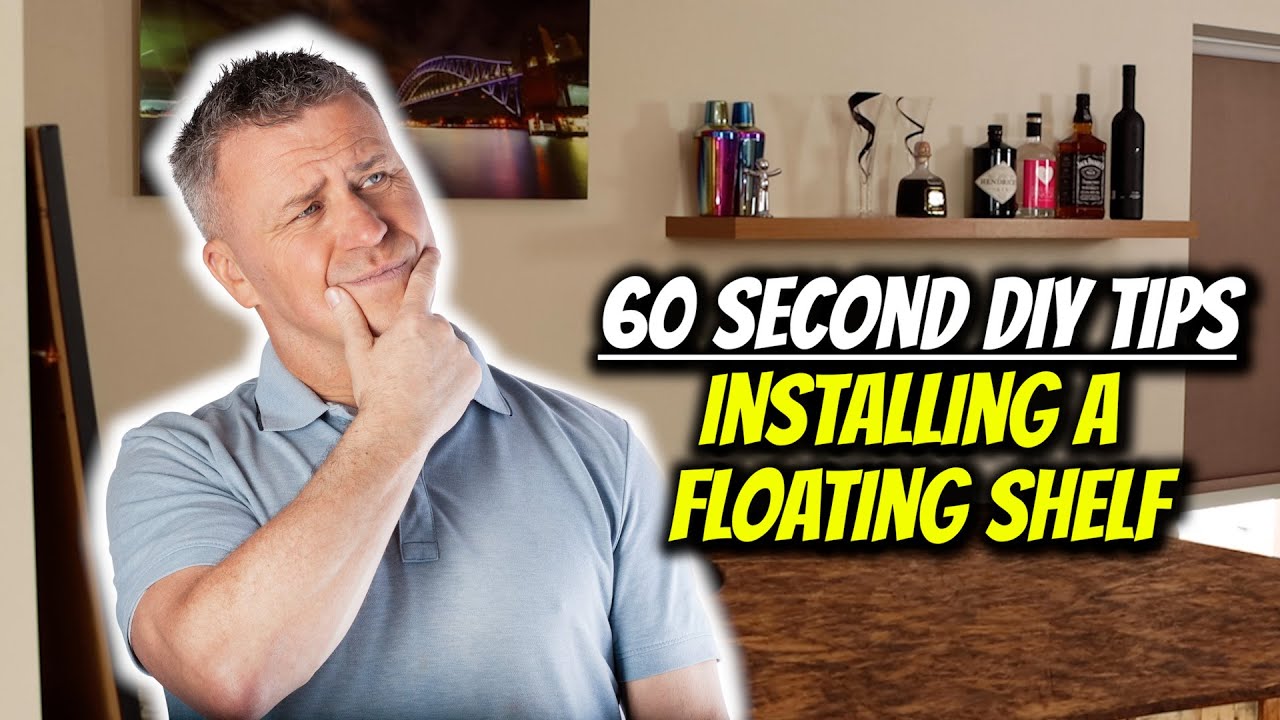 60 Second DIY Tips - How to Install a Floating Shelf - YouTube