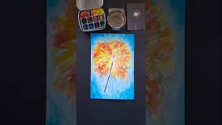 Mini Tutorial de Bengala en Acuarelas #pinturafacil #acuarelaparaprincipiantes #acuarelas #acuarela