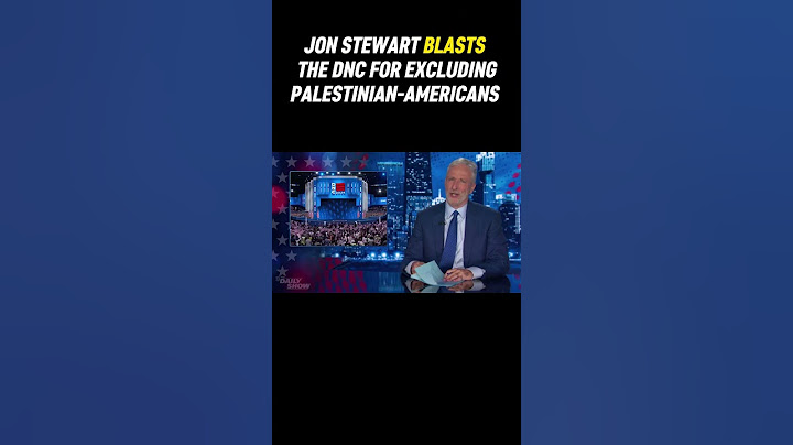 Jon Stewart BLASTS The DNC