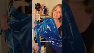 Try On Blue Translucent Latex with me