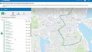 Helsinki transportation web site and live tracking of public buses, metro and trams screenshot 4