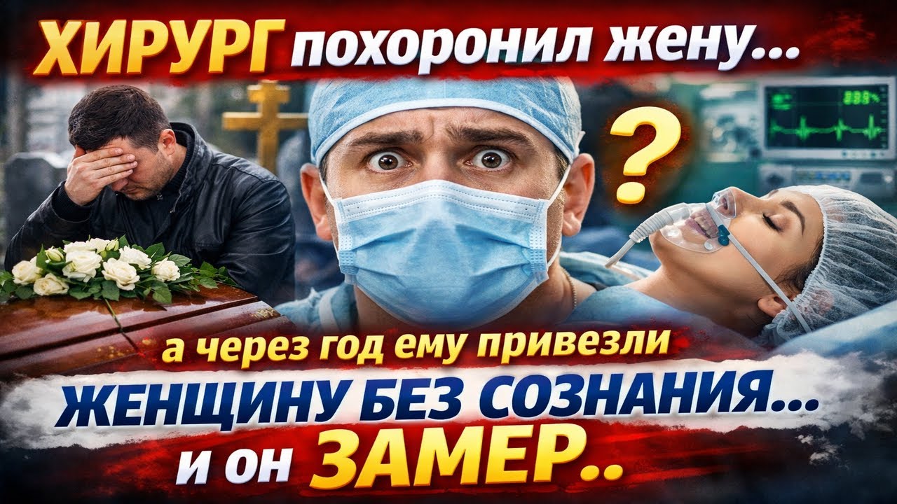 ХИРУРГ ПОХОРОНИЛ ЖЕНУ, А ЧЕРЕЗ ГОД ЕМУ ПРИВЕЗЛИ НА ОПЕРАЦИЮ ЖЕНЩИНУ БЕЗ СОЗНАНИЯ И ОН ЗАМЕР