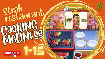 Cooking Madness: Gameplay Walkthrough Part 1 - Level 1 - 15  (iOS, Android)