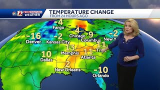 Cold Overnight Lows, High Fire Danger Sunday, & Mild Temperatures