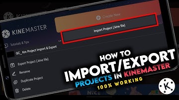 How To Import/Export Project In Kinemaster | Kinemaster New Update | Kinemaster New Features