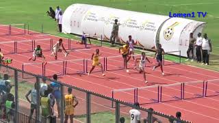 100m hurdles final. Super Zonal 2023. Ashanti Region.