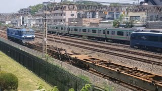 1060レ EF210-115+コキ23両 戸塚付近通過