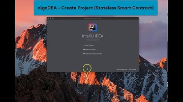 algoDEA - Create a Project With Stateless Smart Contract