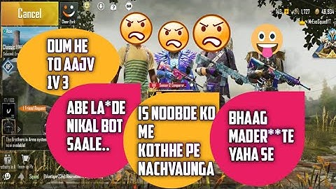 Random Conqueror Player Call Me Noob and I Challenge For Room | PUBG Mobile