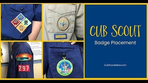 Cub Scout Patch Placement - Old Version