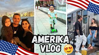 AMERİKA'DA İLK GÜNLERİMİZ🇺🇸ILK DEFA BURDAYIZ BERABER GEZELIM😍❤️ ⎢ALMANCILAR