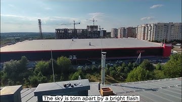 Lightning protection installation ⚡️ Working at height 🛠️