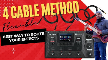 Pt 4 Why you should use the  "4 Cable Method" on Bass (Zoom B6 Multi-Effects Processor)