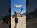 Beach Day in Brazil 🏖️ #travelvlog #beachday #travellife  #hostellife #sports #exploretheworld