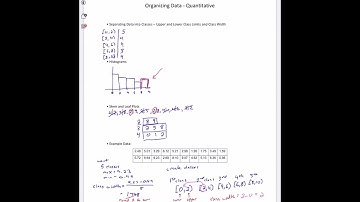 Organizing Data - Quantitative