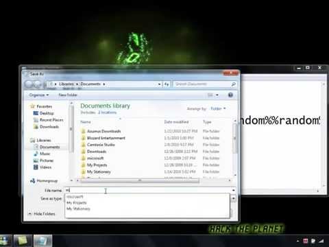 how to do Matrix hack trick using notepad