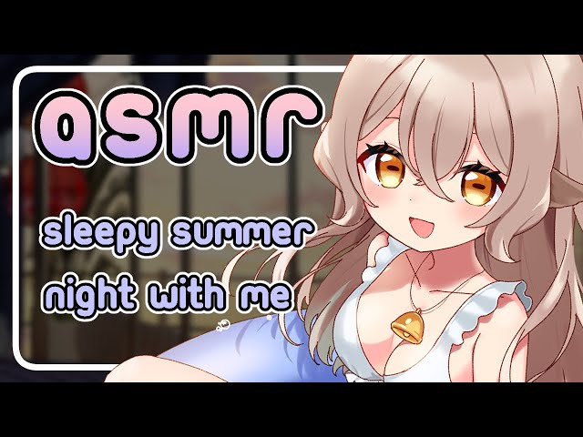 【 ASMR 】Positive Sleep Affirmations ♡ Soft Whispering ♡ Sleep Triggers ♡ Night Ambience「Vtuber」