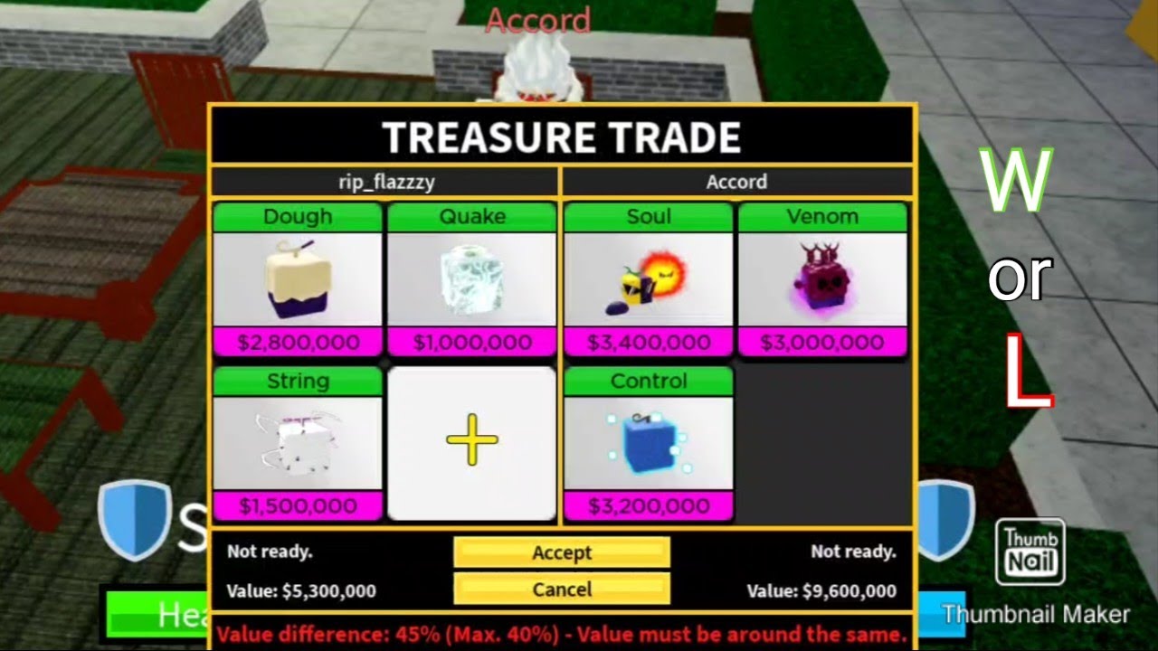 blox fruit trading dough mochi " win or lose (Roblox) YouTube