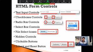How to create forms using HTML form tag and inserting text input controls in HTML web page