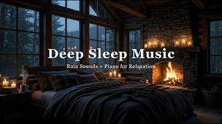 Relax Your Mind with Rain & Soft Piano | Cozy Fireplace Ambience for Stress Relief | Relaxing Music screenshot 5