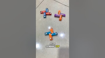 Eraser turns into a spinning top #shorts