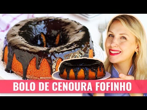 BOLO DE CENOURA FOFINHO SEM GLÚTEN E SEM LACTOSE