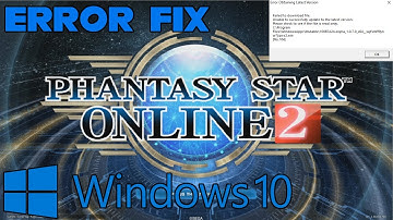 Phantasy Star Online 2 - How I fixed it on Windows 10