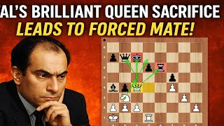 Tal’s Brilliant Queen Sacrifice Leads to Forced Mate!