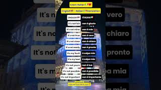 Learn Italian❣️🇮🇹 English-Italian Translation. #learnitalian #lifeinitaly #simplymilan