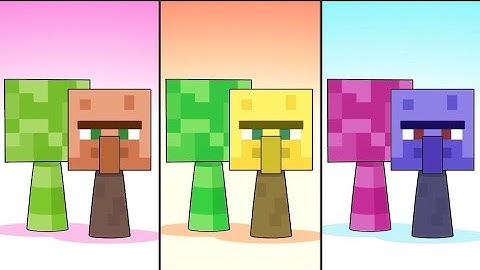 Sprunki OC Creeper meets Villager #sprunki #incredibox #minecraft