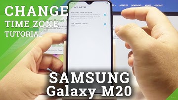 How to Open Time Settings in SAMSUNG Galaxy M20 - Change Date & Time